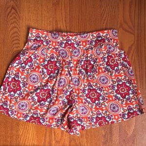 Patterned Flowy Shorts